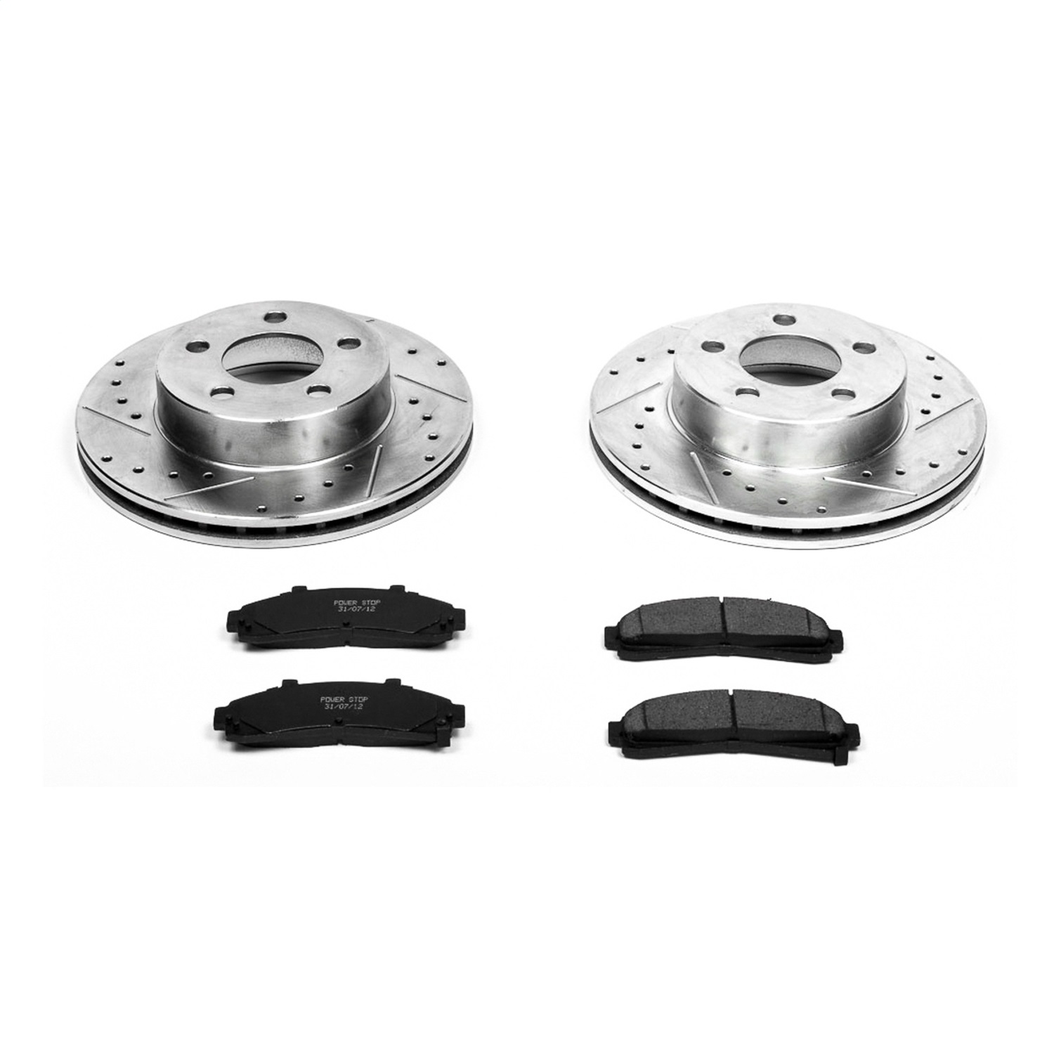 Power Stop - K1860 - Front - Disc Brake Pad and Rotor Kit