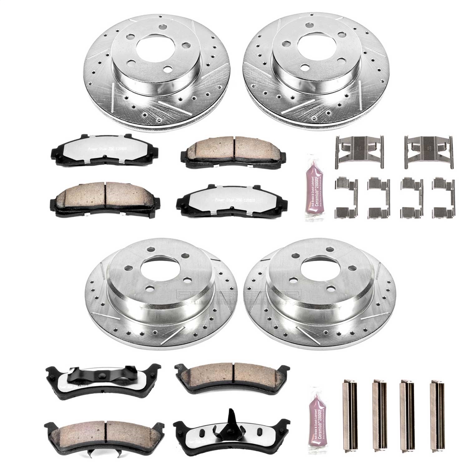 Power Stop - K1861-36 - Front and Rear - Disc Brake Pad and Rotor Kit
