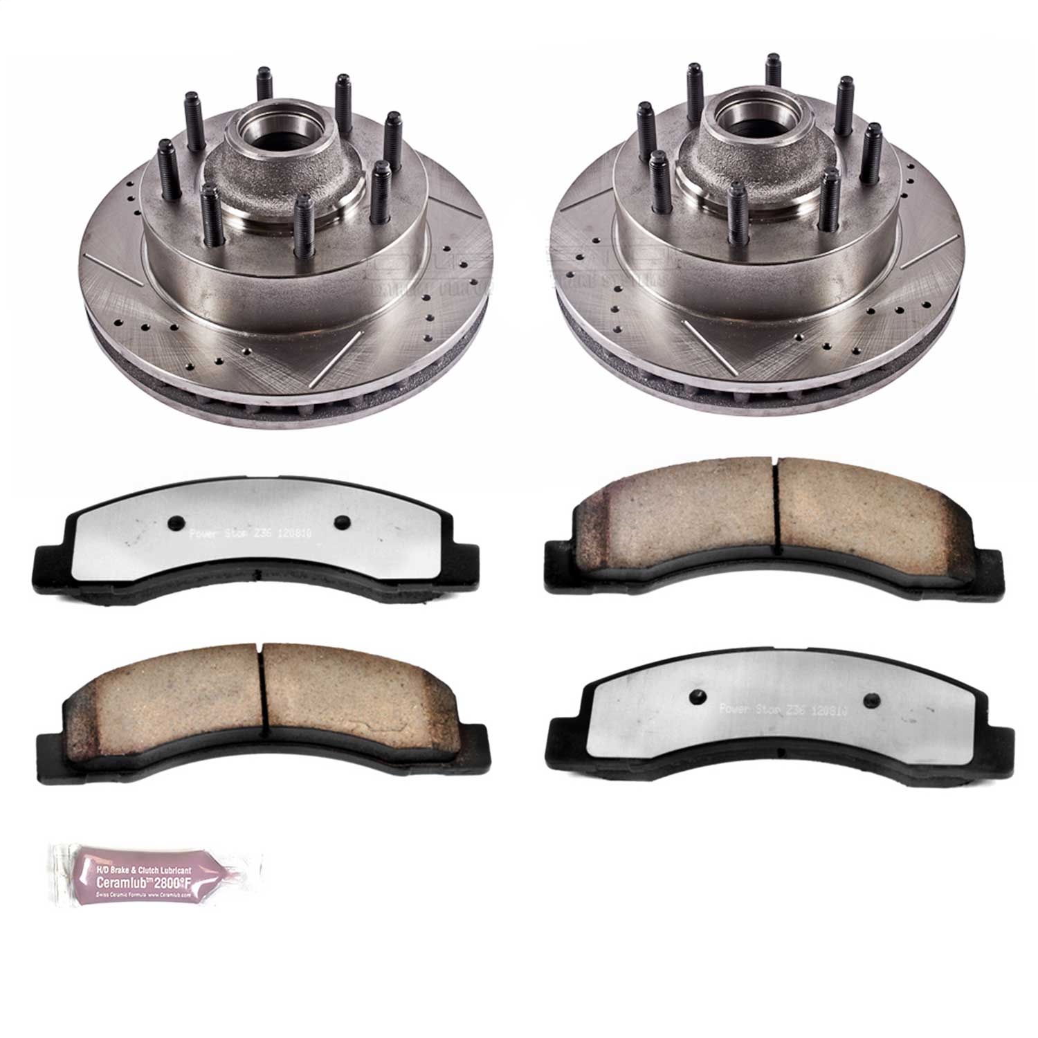 Power Stop - K1893-36 - Front - Disc Brake Pad and Rotor Kit