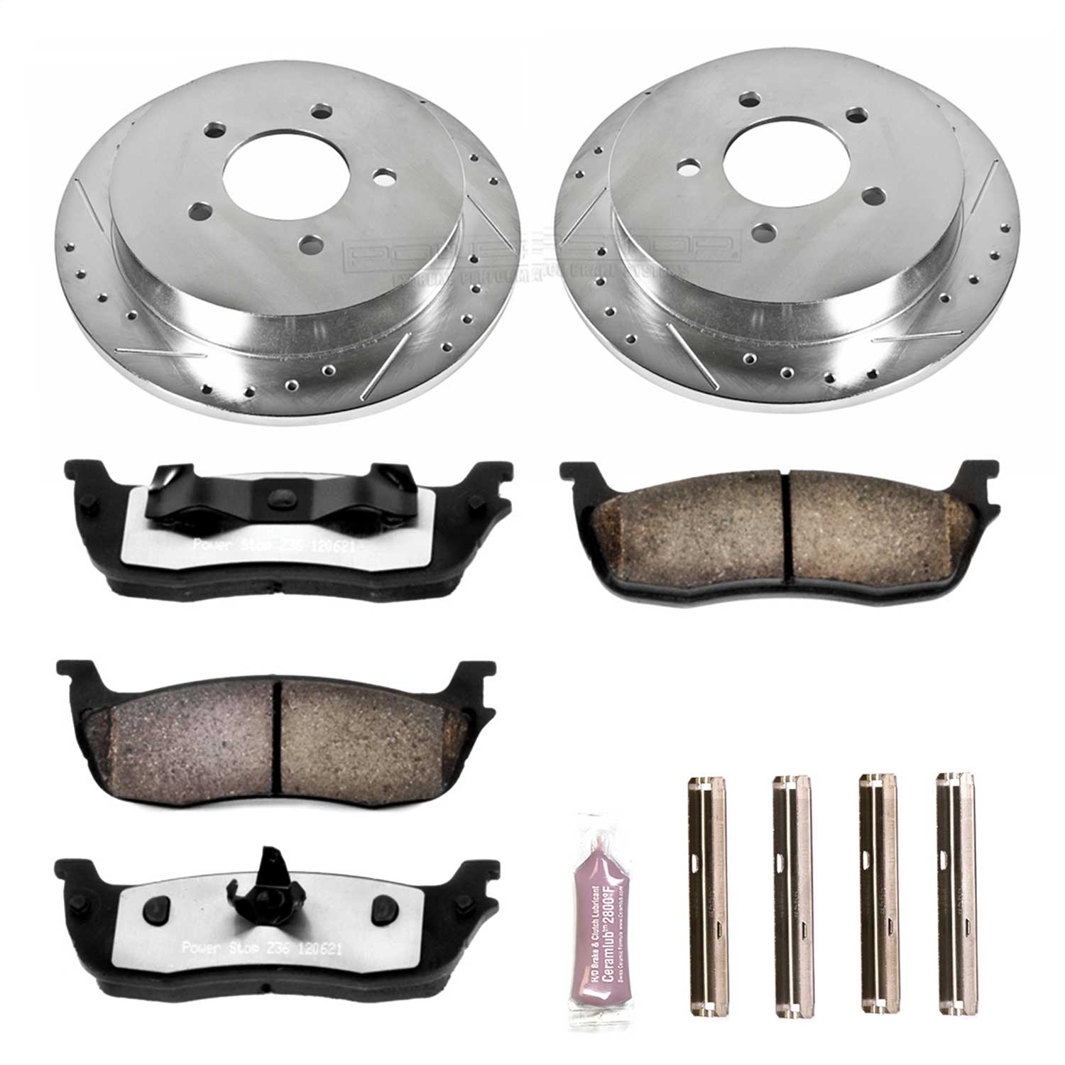Power Stop - K1913-36 - Rear - Disc Brake Pad and Rotor Kit