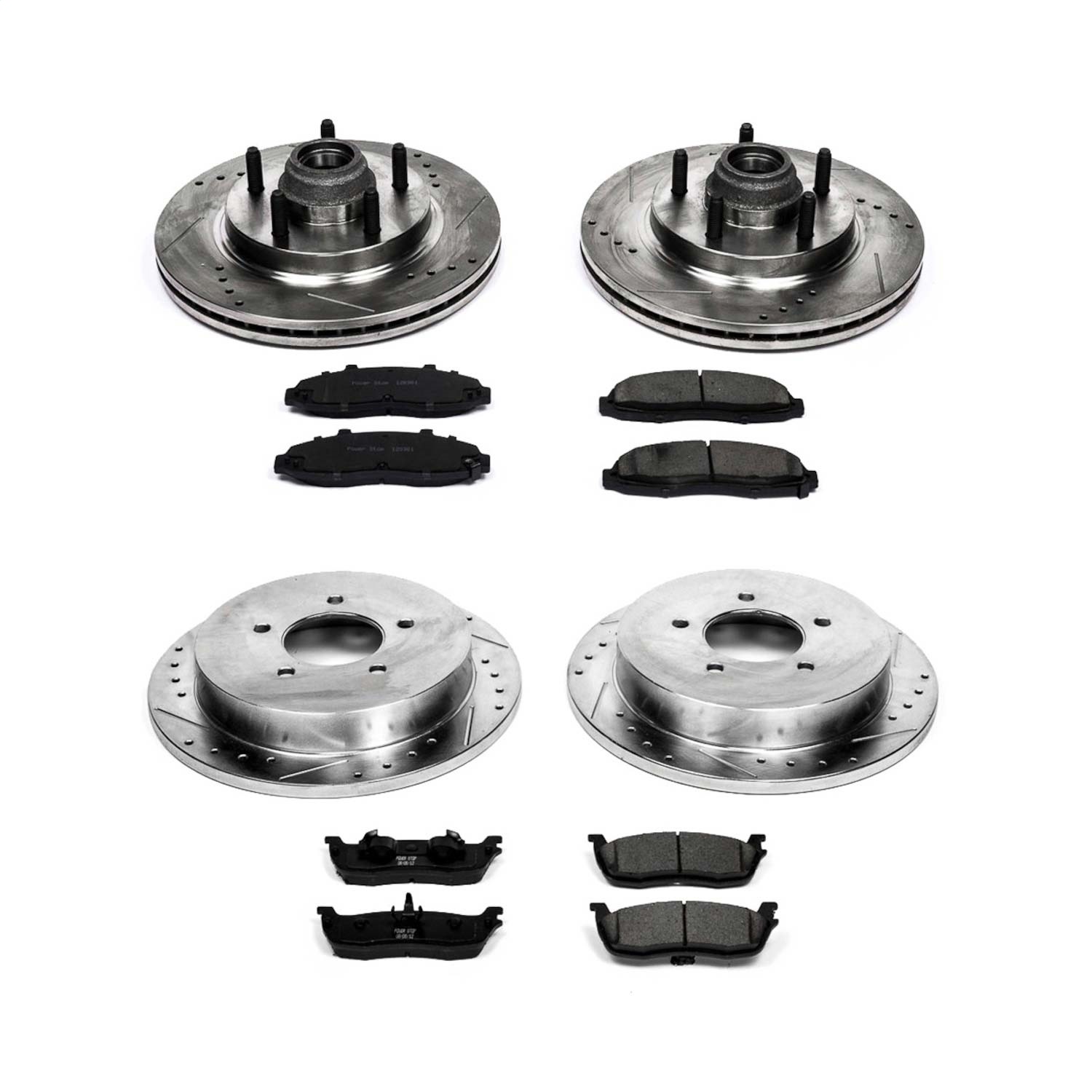 Power Stop - K1915 - Front and Rear - Disc Brake Pad and Rotor Kit