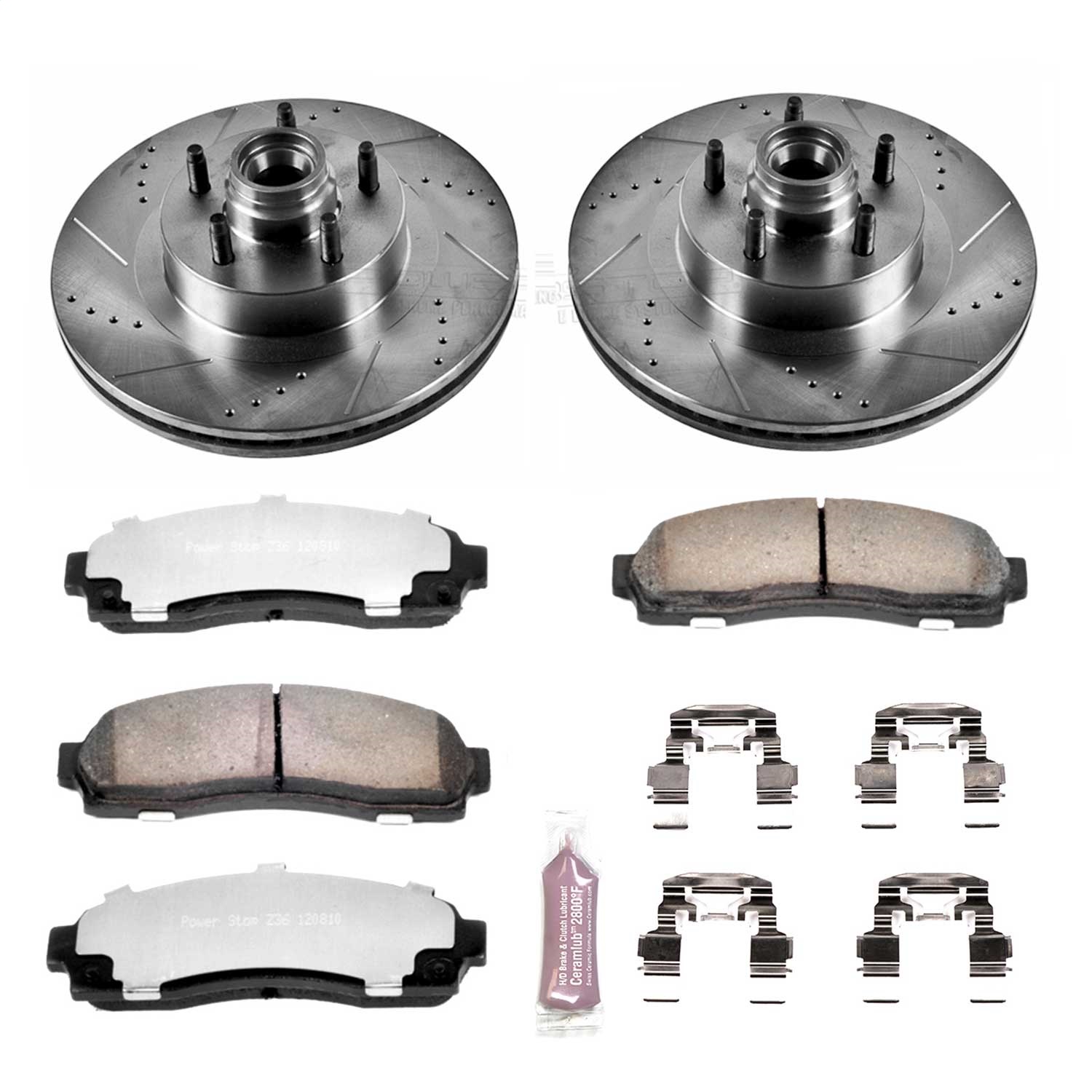 Power Stop - K1920-36 - Front - Disc Brake Pad and Rotor Kit