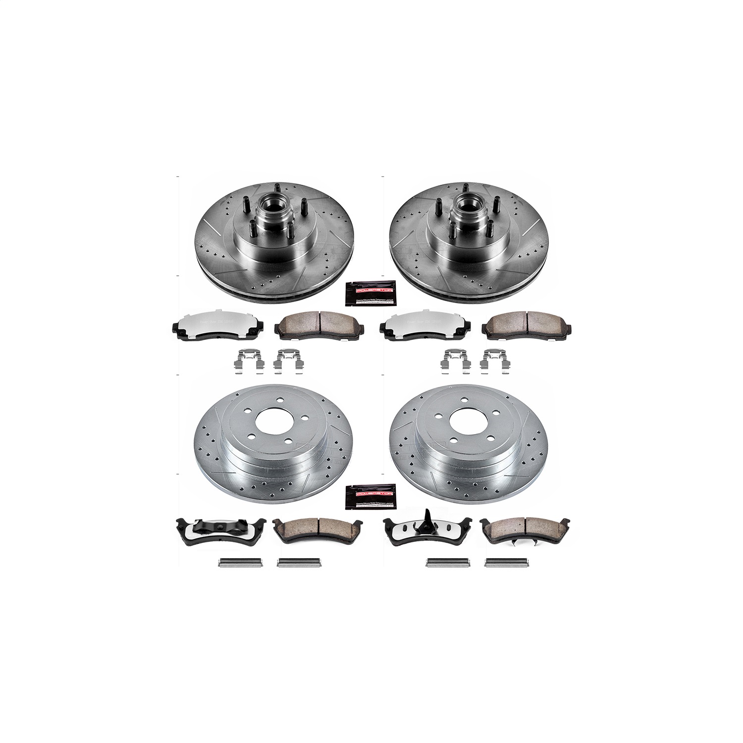Power Stop - K1921-36 - Front and Rear - Disc Brake Pad and Rotor Kit