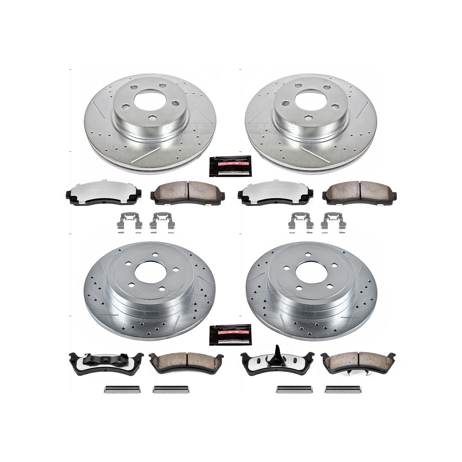 Power Stop - K1924-36 - Front and Rear - Disc Brake Pad and Rotor Kit
