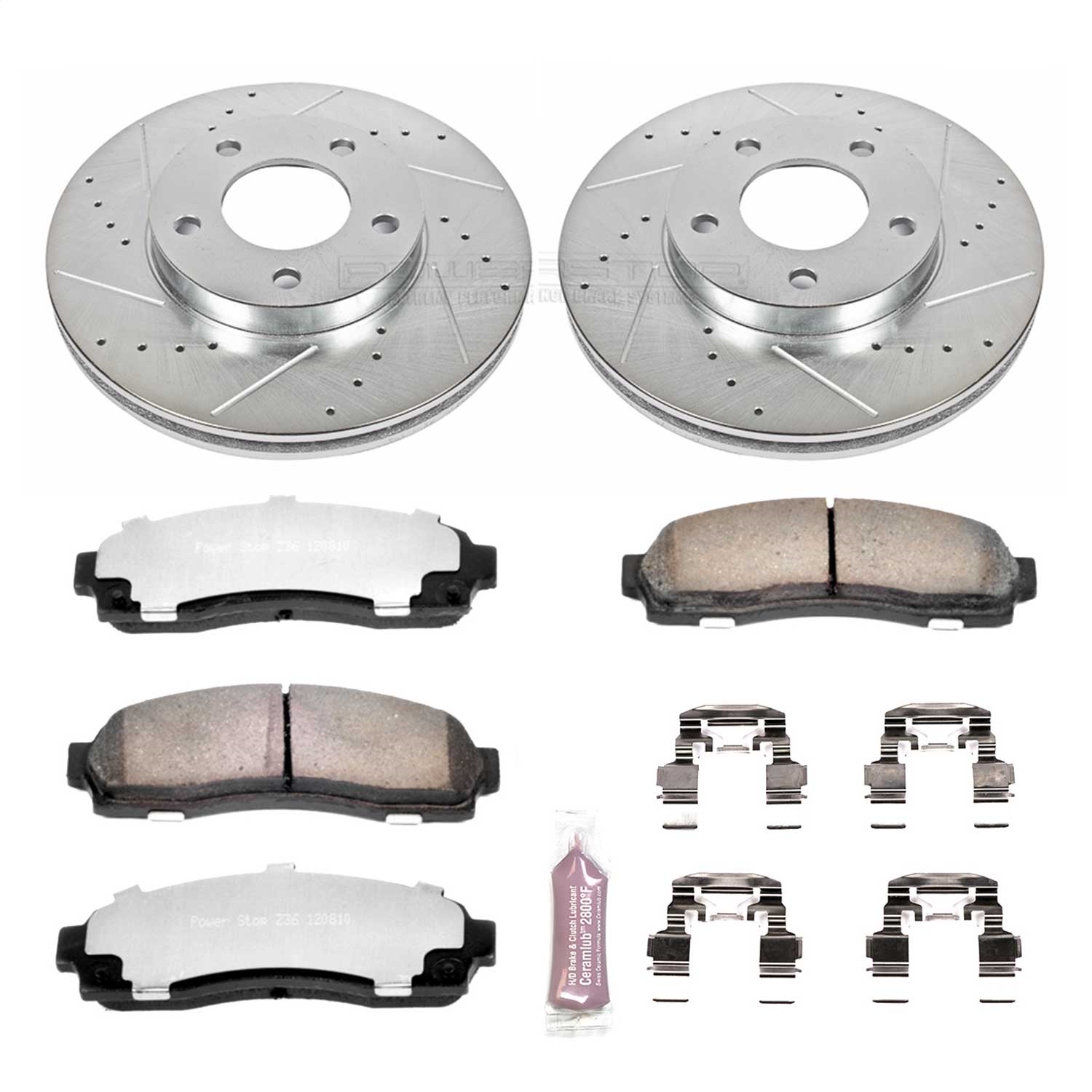 Power Stop - K1930-36 - Front - Disc Brake Pad and Rotor Kit