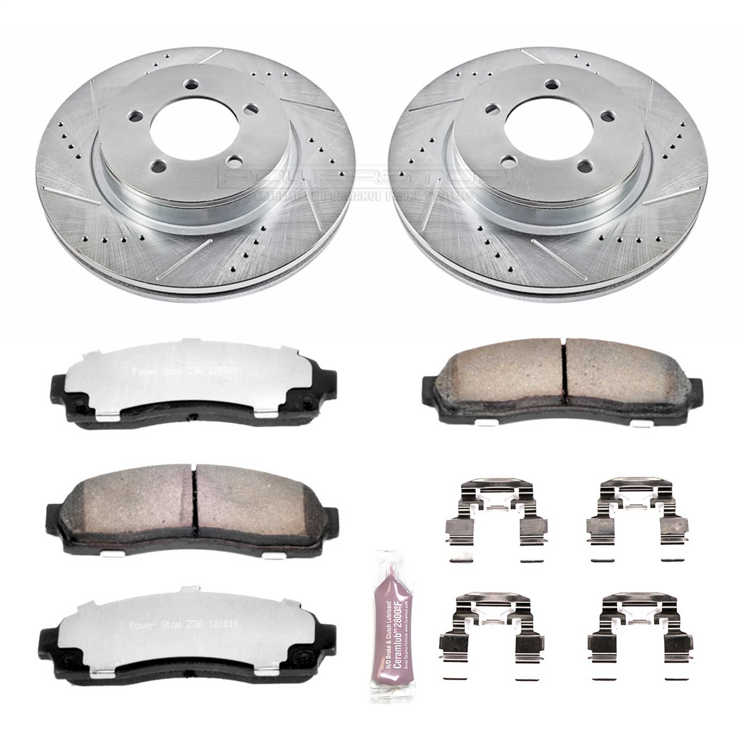 Power Stop - K1931-36 - Front - Disc Brake Pad and Rotor Kit