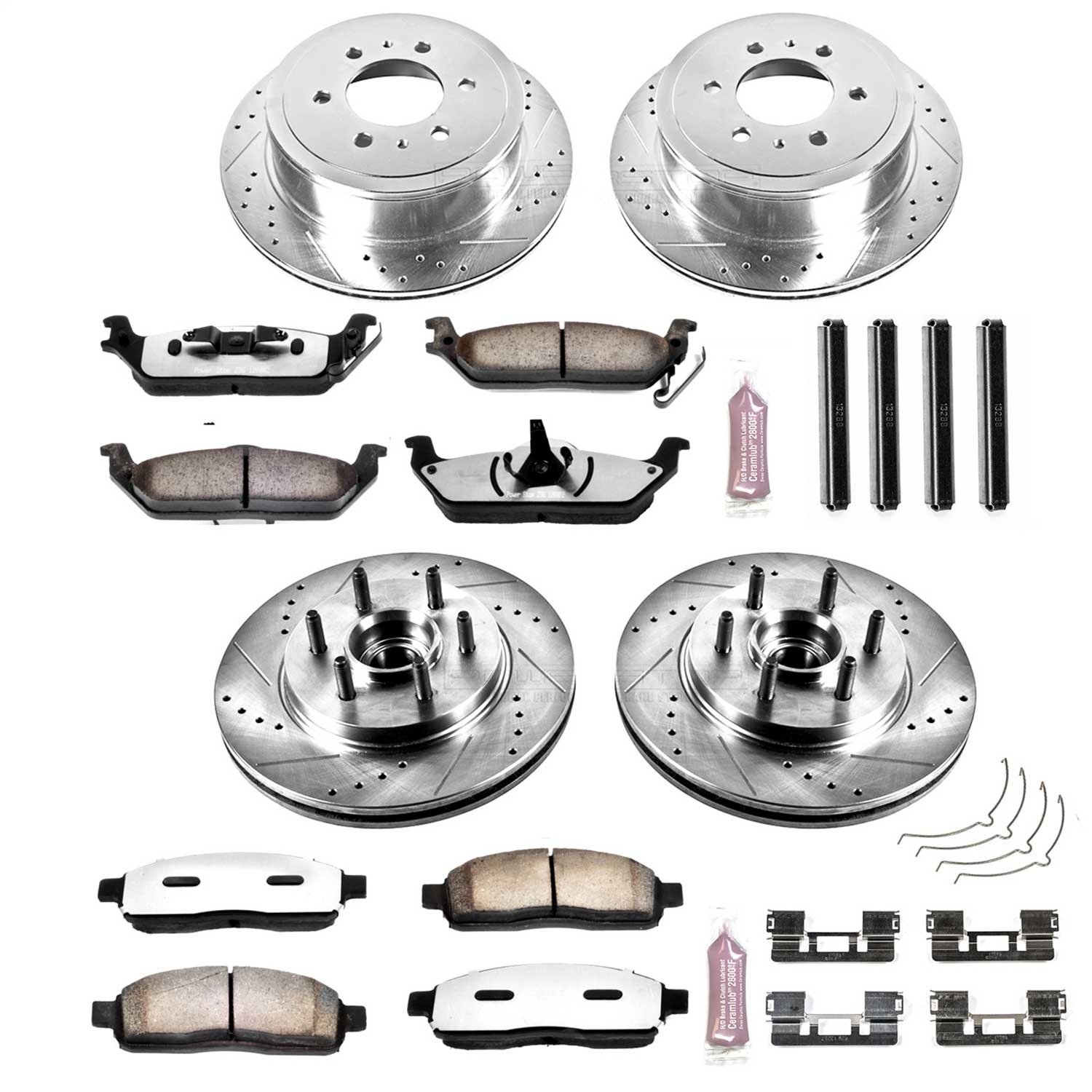 Power Stop - K1940-36 - Front and Rear - Disc Brake Pad and Rotor Kit