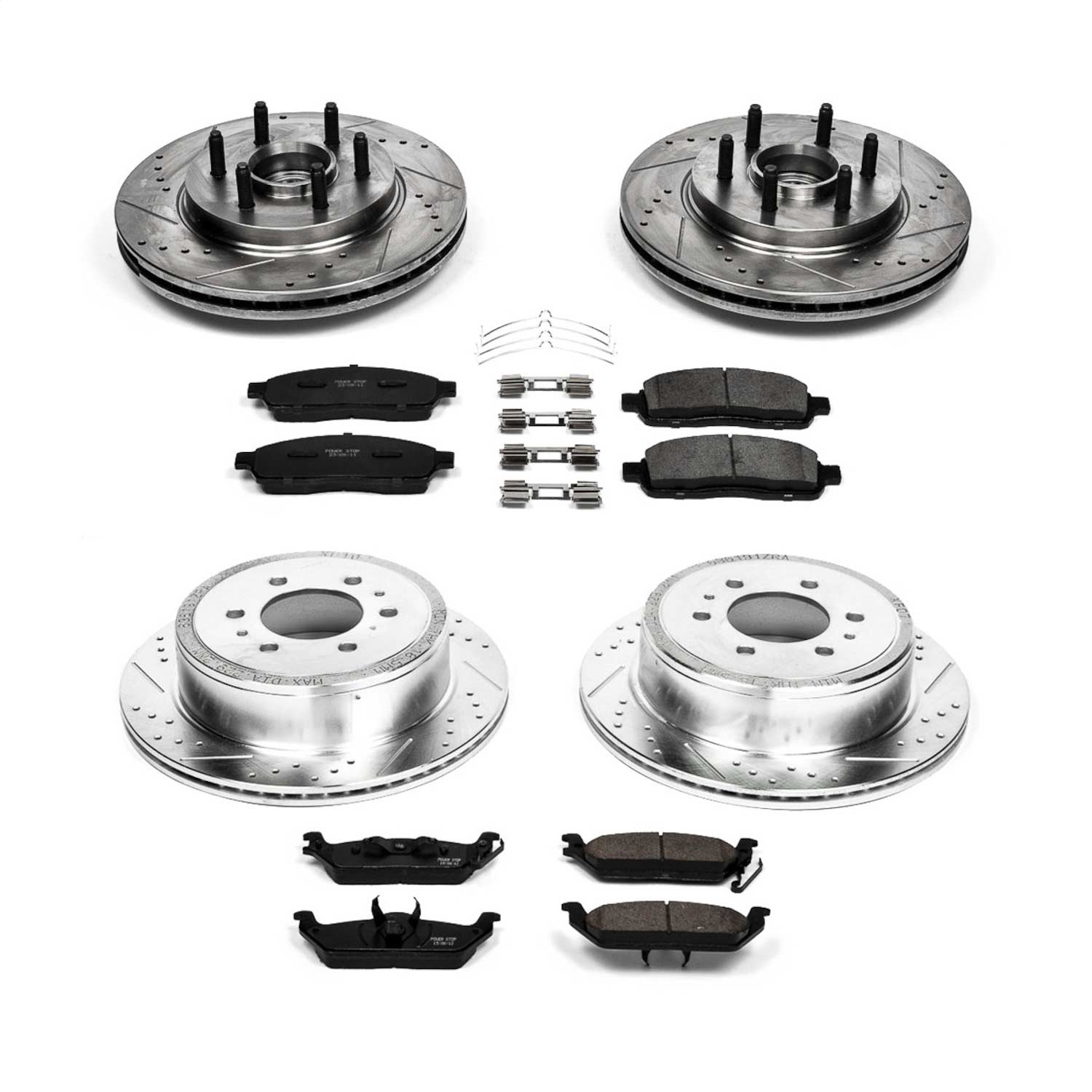 Power Stop - K1940 - Front and Rear - Disc Brake Pad and Rotor Kit
