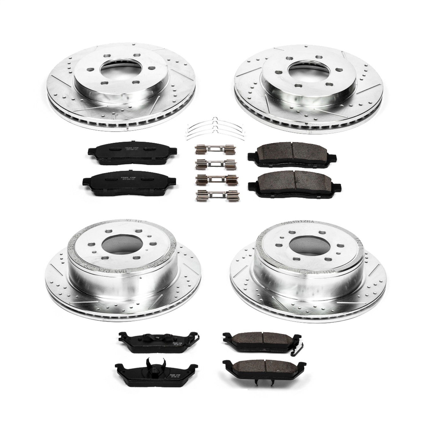 Power Stop - K1944 - Front and Rear - Disc Brake Pad and Rotor Kit