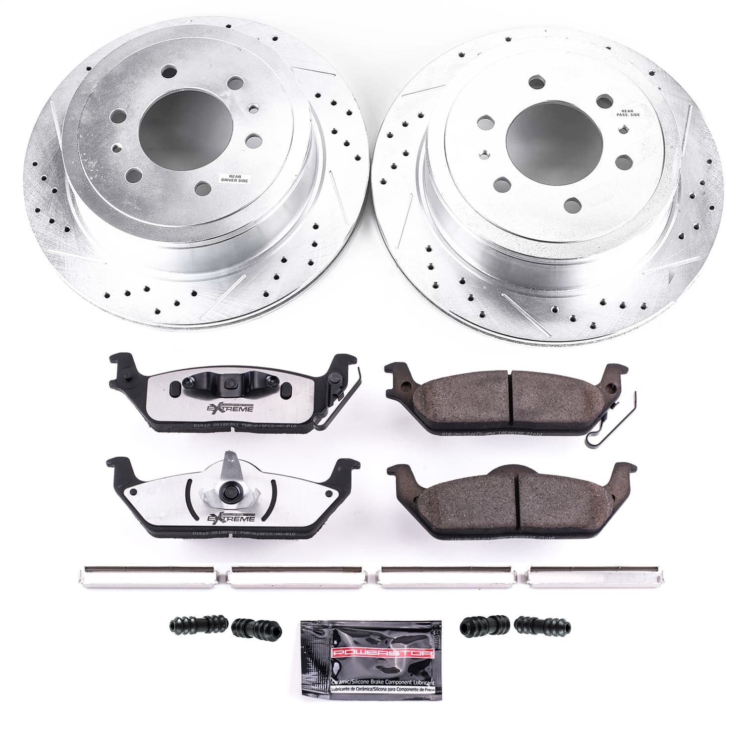 Power Stop - K1950-36 - Rear - Disc Brake Pad and Rotor Kit