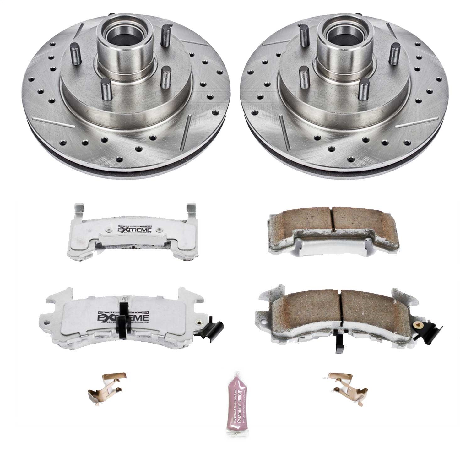 Power Stop - K1985-26 - Front - Disc Brake Pad and Rotor Kit