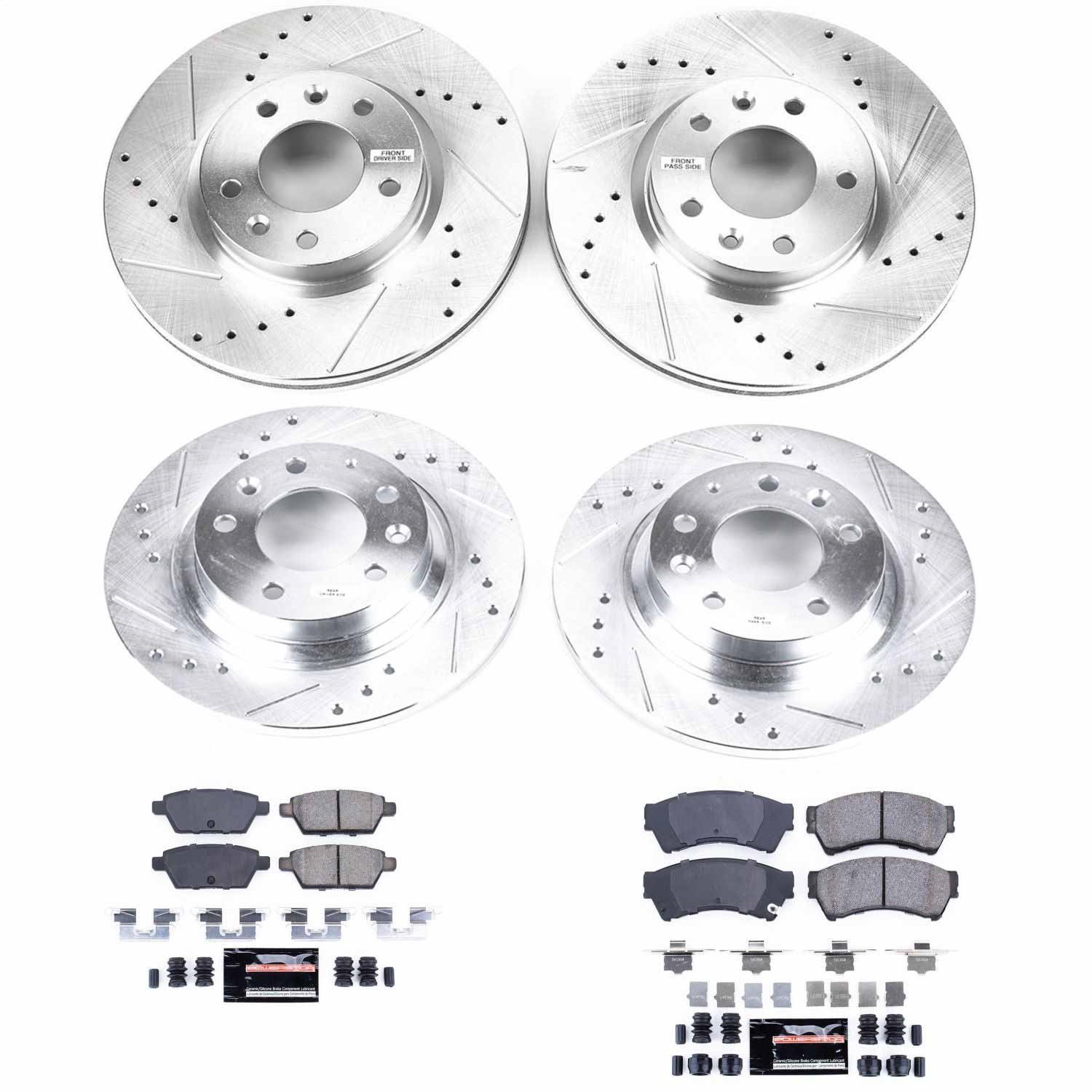 Power Stop - K200 - Front and Rear - Disc Brake Pad and Rotor Kit