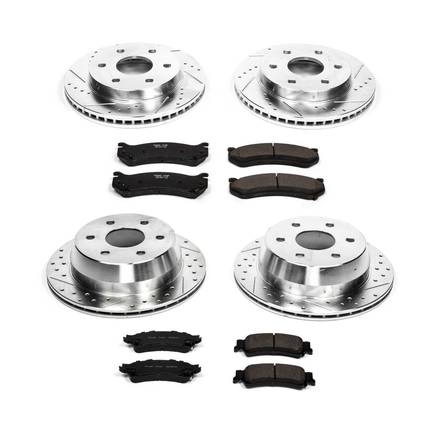 Power Stop - K2010 - Front and Rear - Disc Brake Pad and Rotor Kit