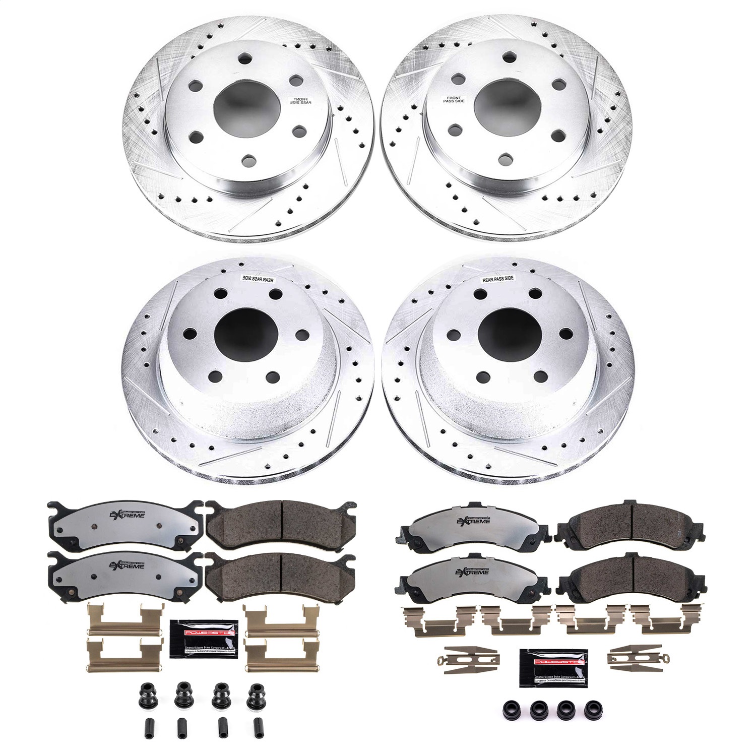 Power Stop - K2015-36 - Front and Rear - Disc Brake Pad and Rotor Kit