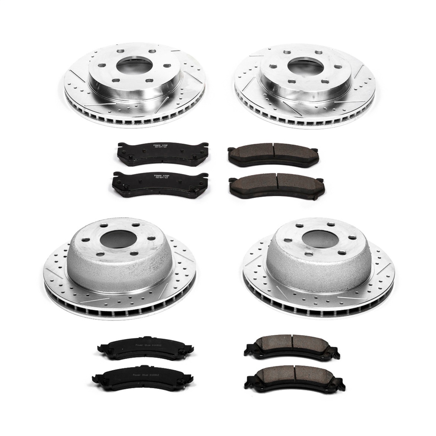 Power Stop - K2015 - Front and Rear - Disc Brake Pad and Rotor Kit