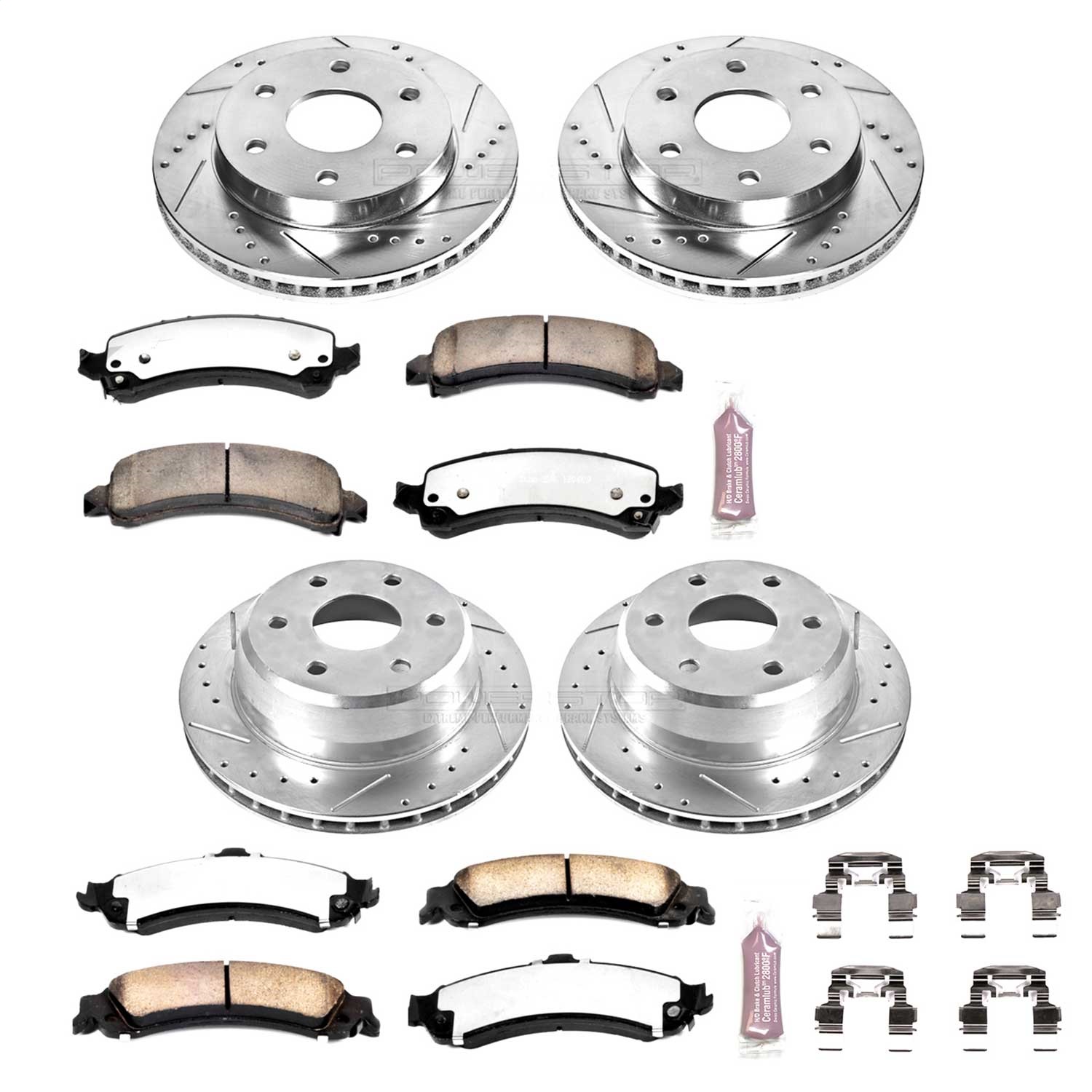 Power Stop - K2016-36 - Front and Rear - Disc Brake Pad and Rotor Kit
