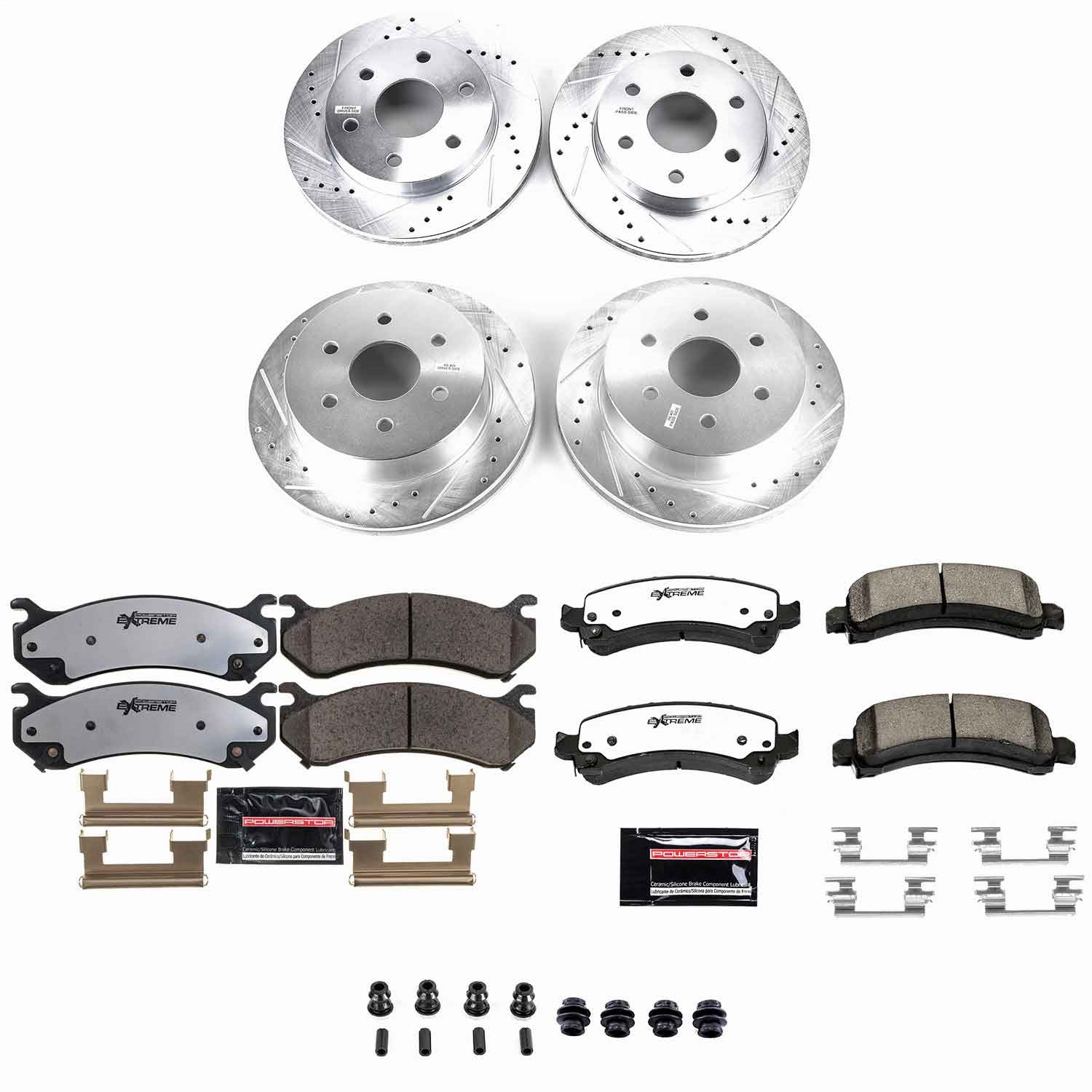 Power Stop - K2017-36 - Front and Rear - Disc Brake Pad and Rotor Kit