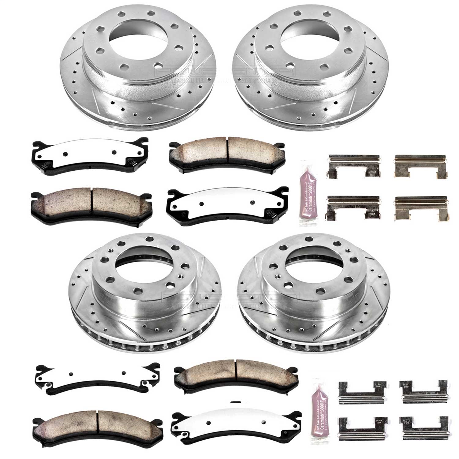 Power Stop - K2023-36 - Front and Rear - Disc Brake Pad and Rotor Kit