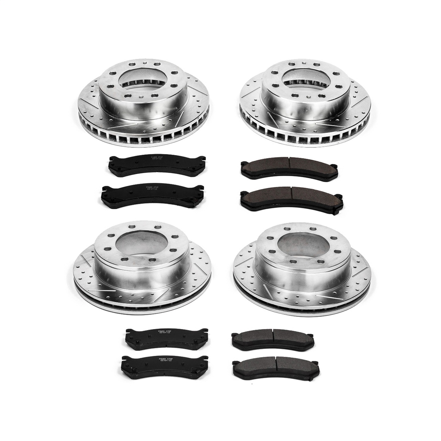 Power Stop - K2027 - Front and Rear - Disc Brake Pad and Rotor Kit