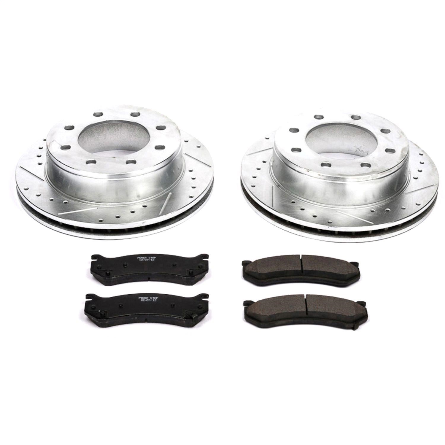 Power Stop - K2036 - Rear - Disc Brake Pad and Rotor Kit