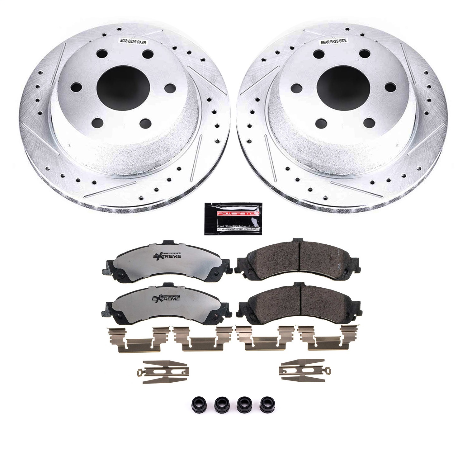 Power Stop - K2046-36 - Rear - Disc Brake Pad and Rotor Kit