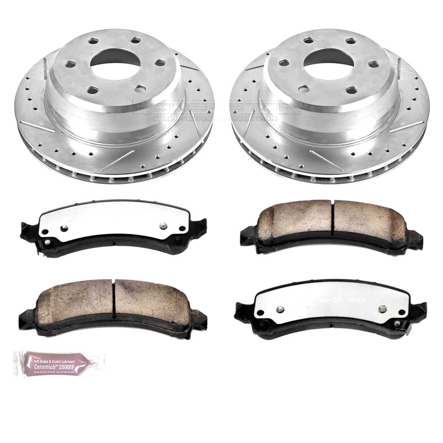 Power Stop - K2047-36 - Rear - Disc Brake Pad and Rotor Kit