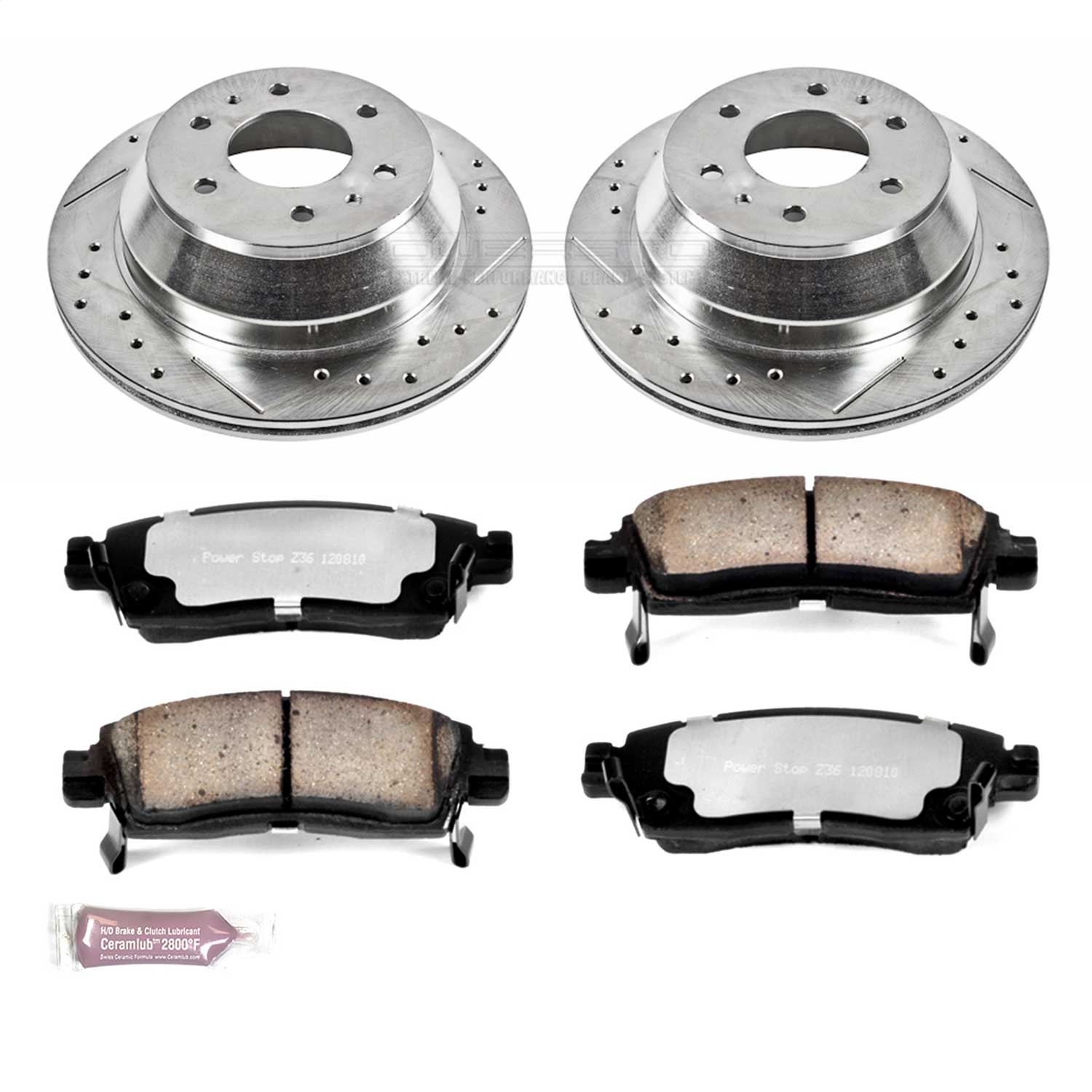 Power Stop - K2050-36 - Rear - Disc Brake Pad and Rotor Kit