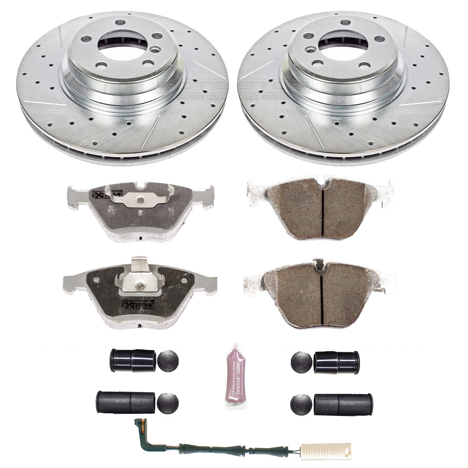 Power Stop - K2054-26 - Front - Disc Brake Pad and Rotor Kit