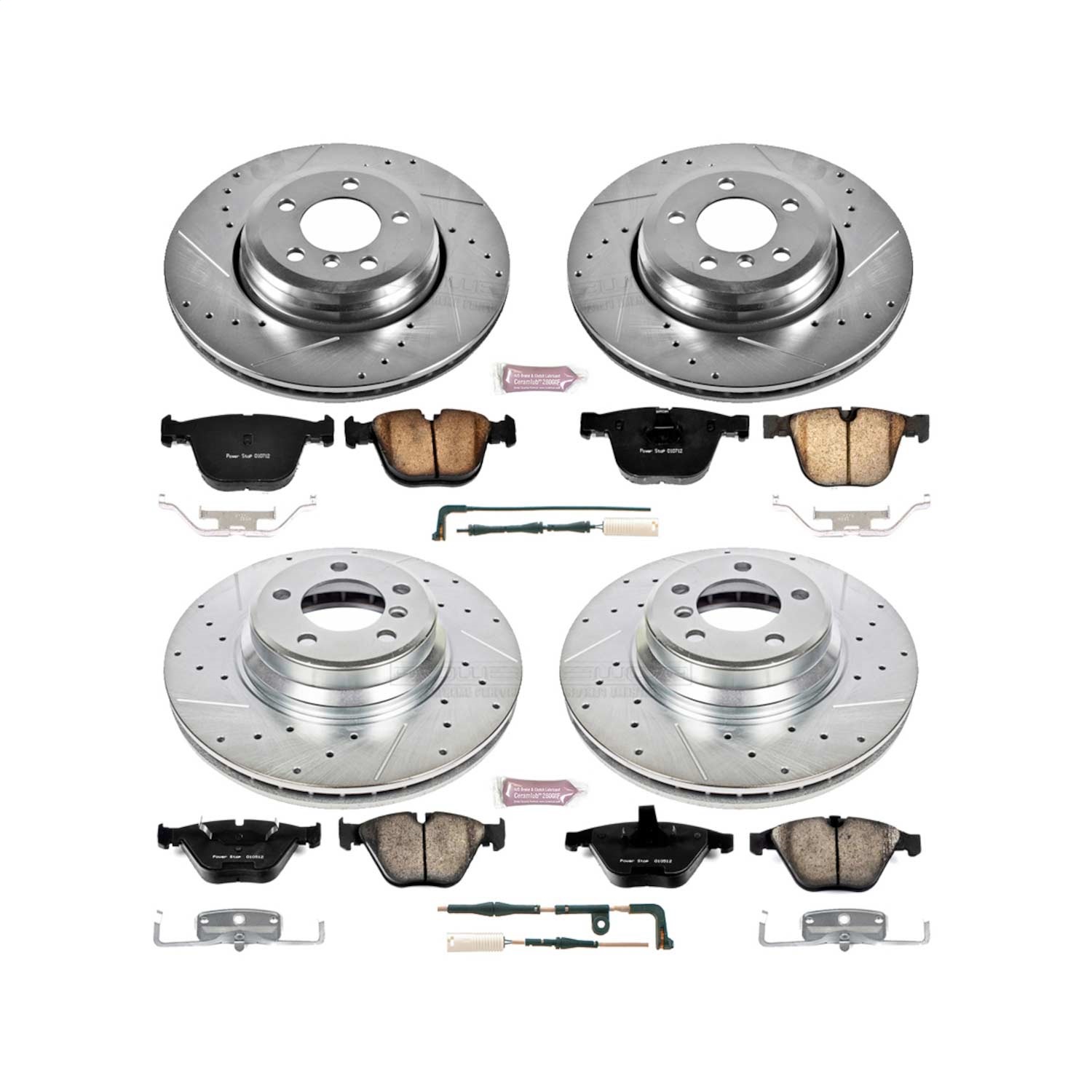 Power Stop - K2056 - Front and Rear - Disc Brake Pad and Rotor Kit