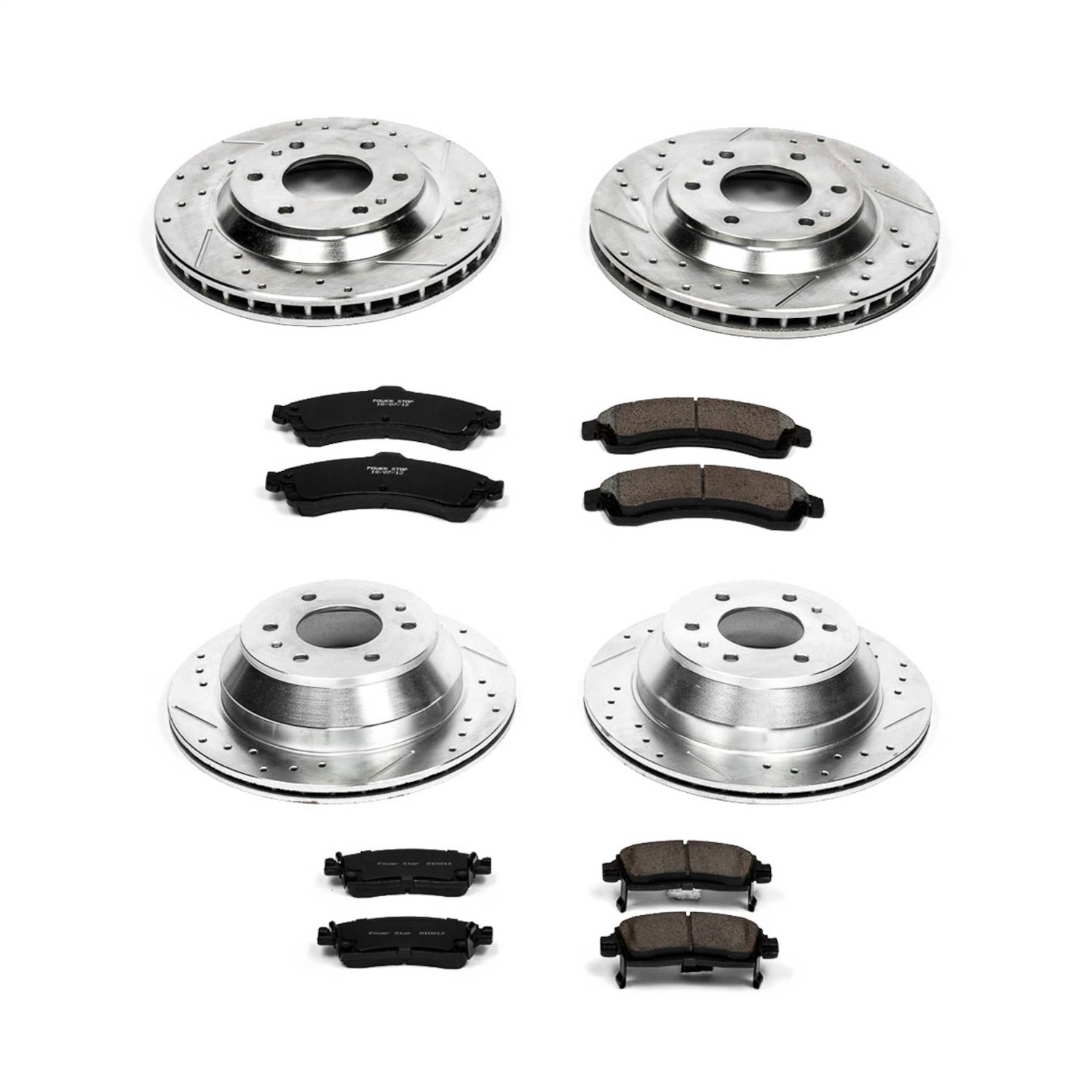 Power Stop - K2058 - Front and Rear - Disc Brake Pad and Rotor Kit
