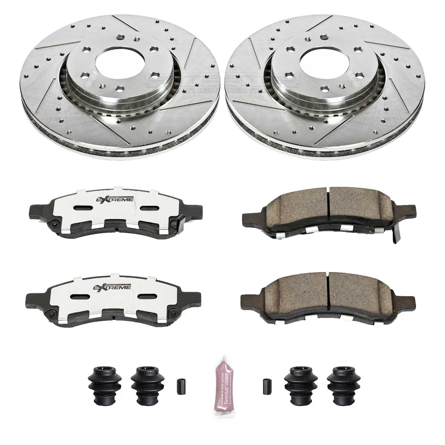 Power Stop - K2059-26 - Front - Disc Brake Pad and Rotor Kit