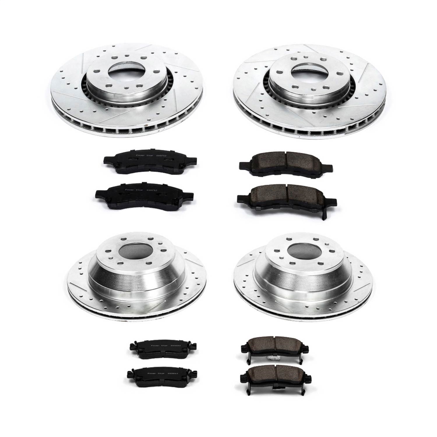 Power Stop - K2060 - Front and Rear - Disc Brake Pad and Rotor Kit