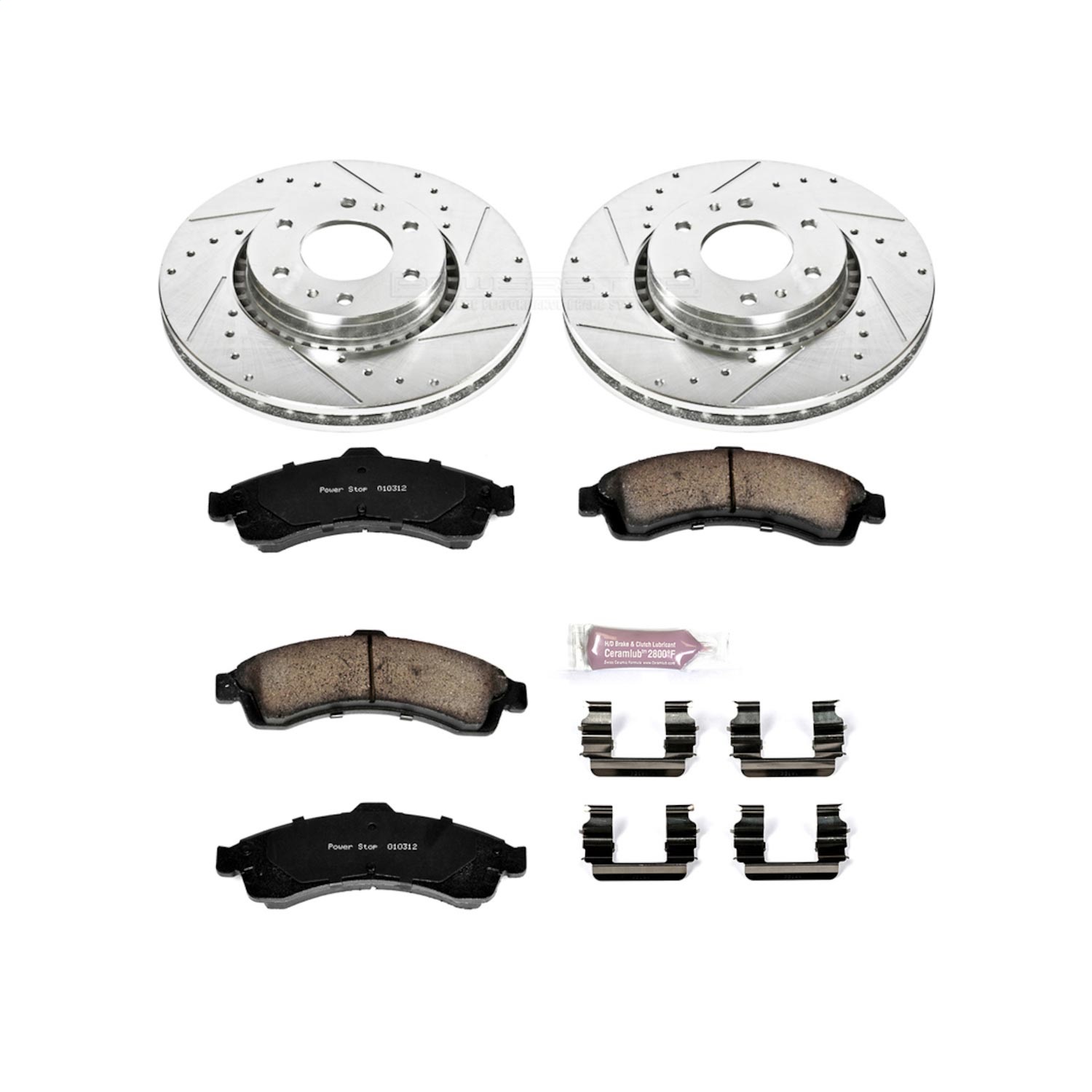 Power Stop - K2061 - Front - Disc Brake Pad and Rotor Kit