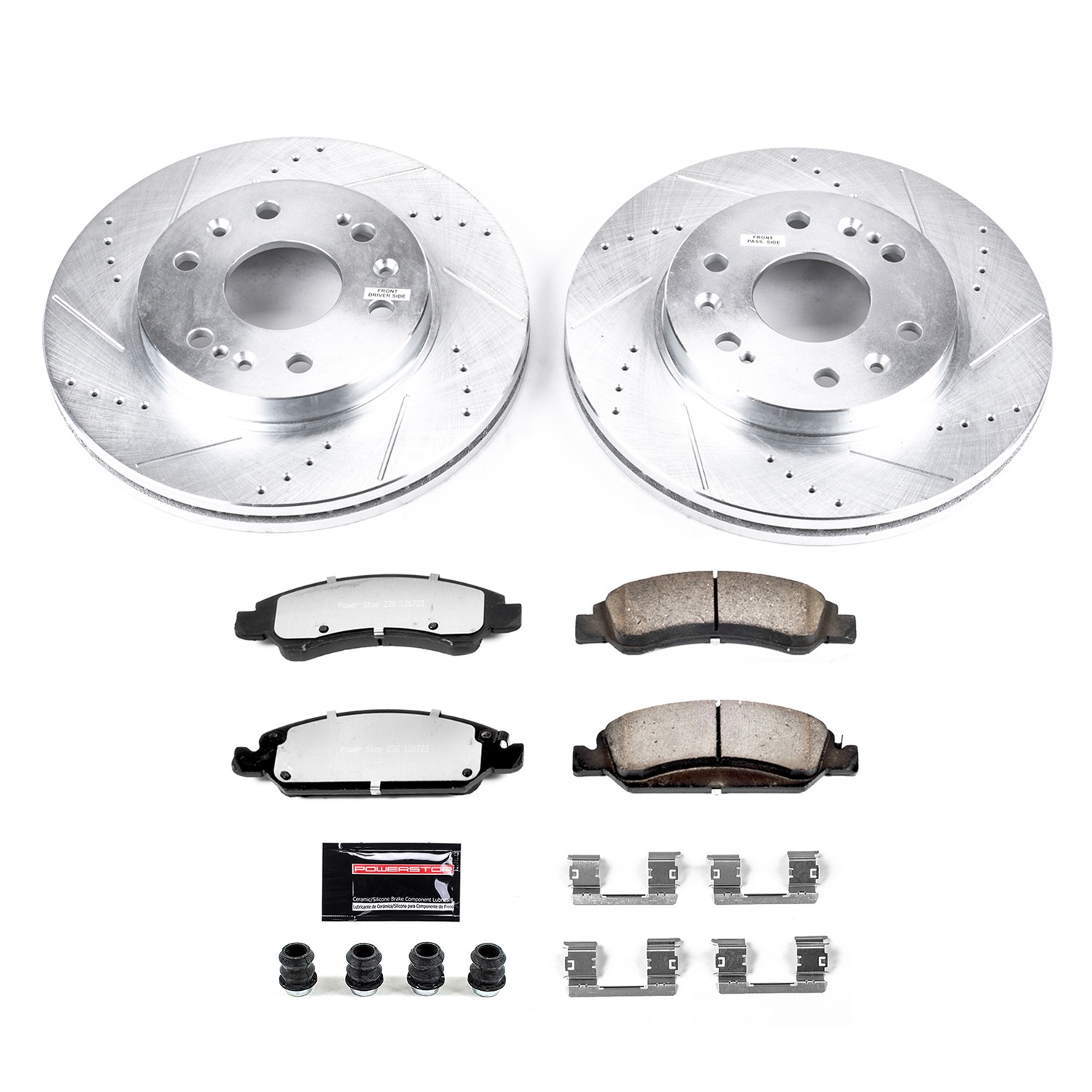 Power Stop - K2069-36 - Front - Disc Brake Pad and Rotor Kit