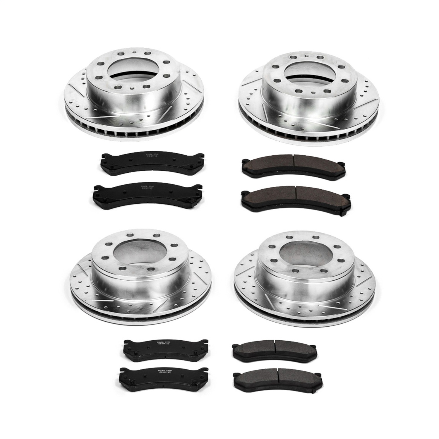 Power Stop - K2073 - Front and Rear - Disc Brake Pad and Rotor Kit