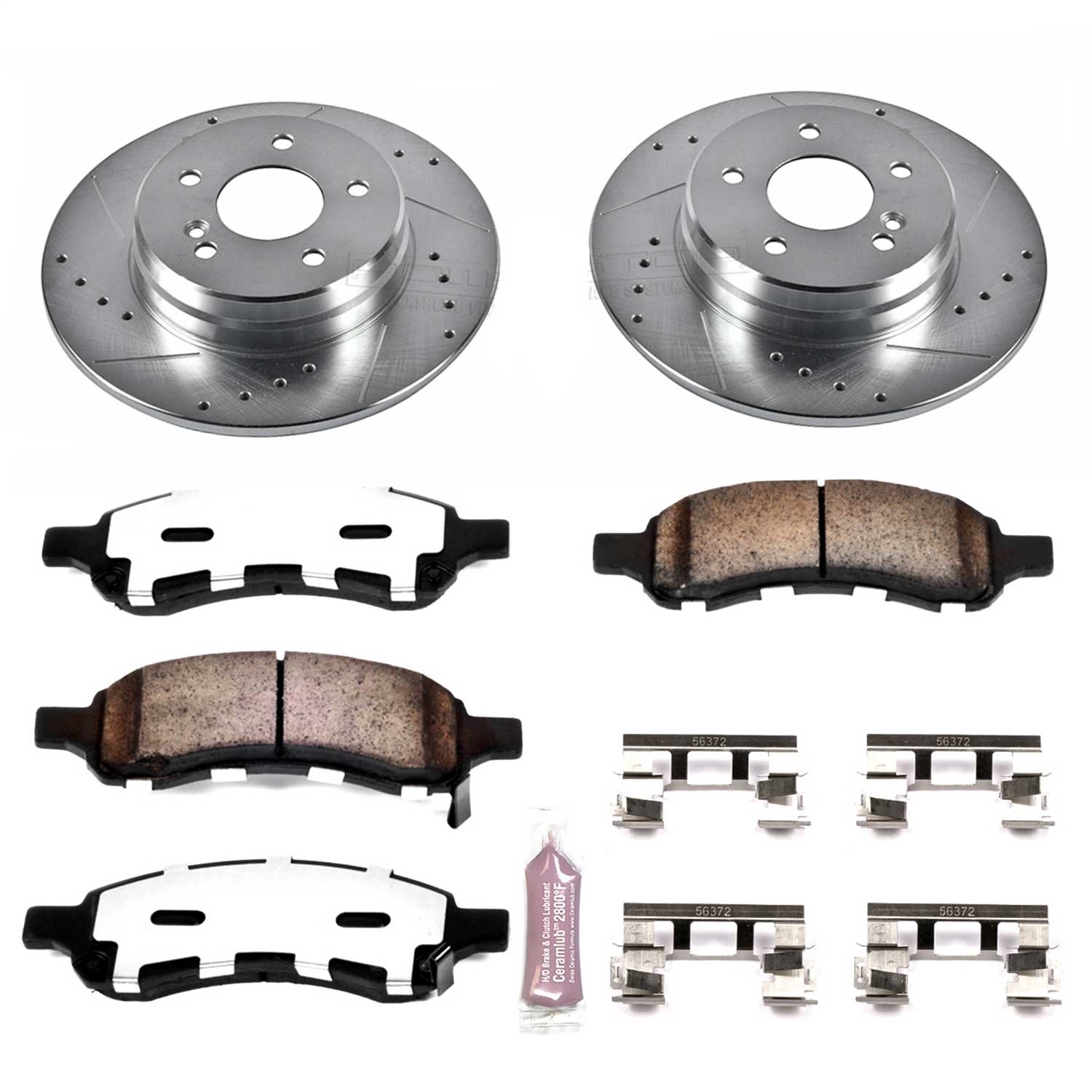 Power Stop - K2084-36 - Front - Disc Brake Pad and Rotor Kit