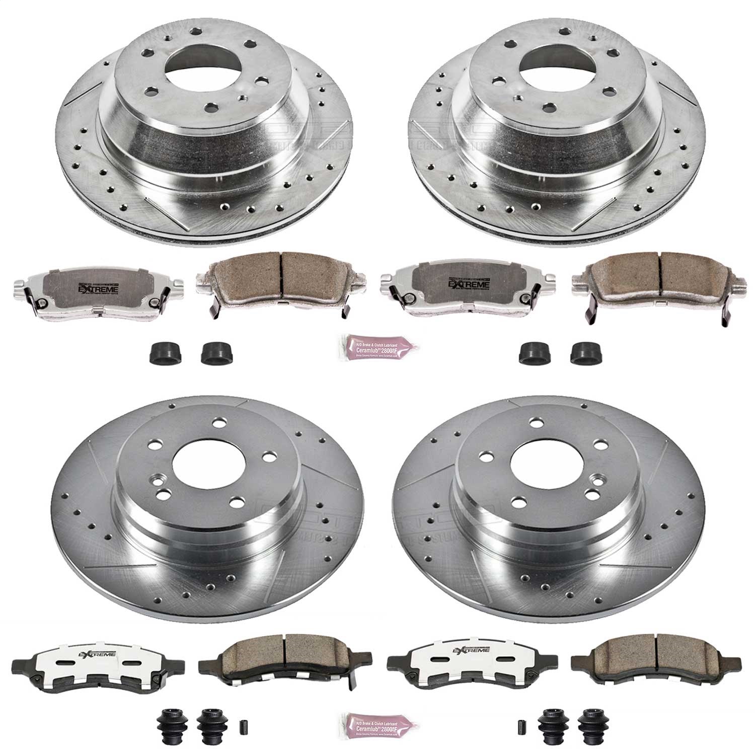 Power Stop - K2085-26 - Front and Rear - Disc Brake Pad and Rotor Kit