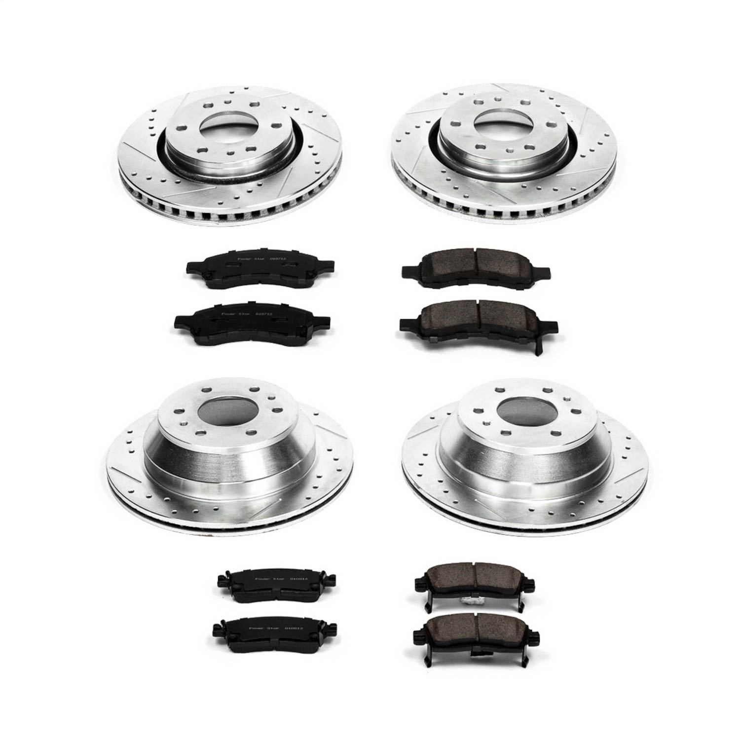 Power Stop - K2085 - Front and Rear - Disc Brake Pad and Rotor Kit