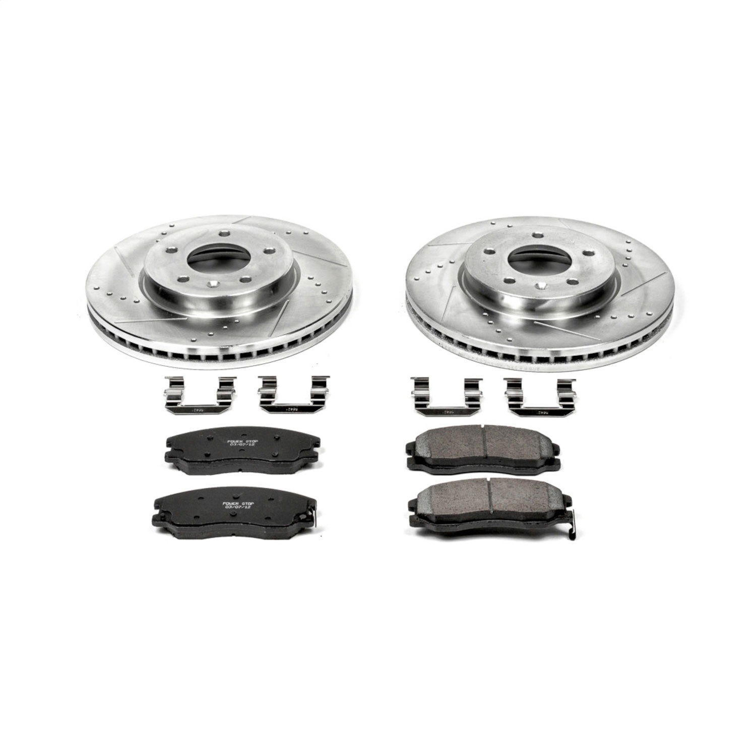 Power Stop - K2090 - Front - Disc Brake Pad and Rotor Kit