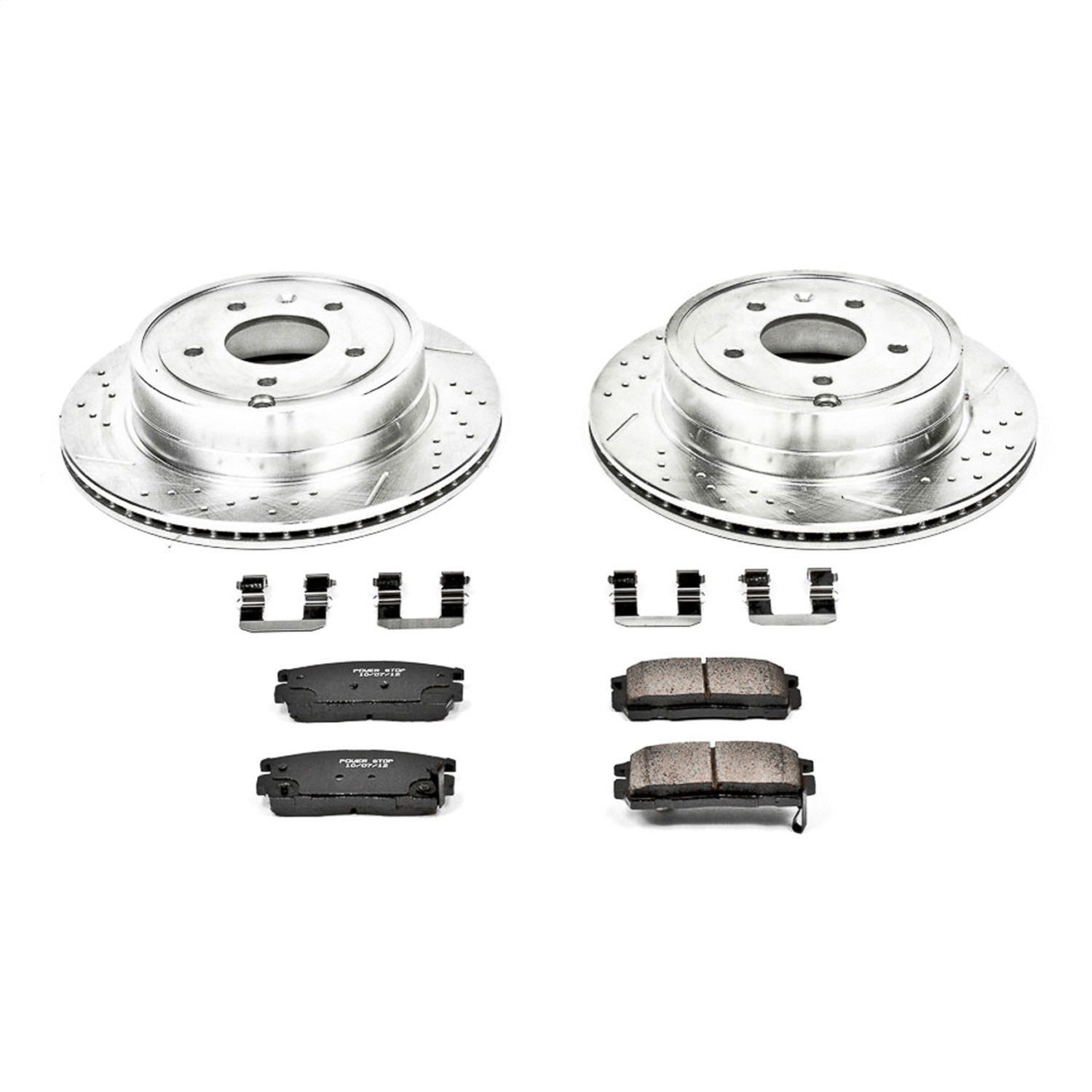 Power Stop - K2092 - Rear - Disc Brake Pad and Rotor Kit