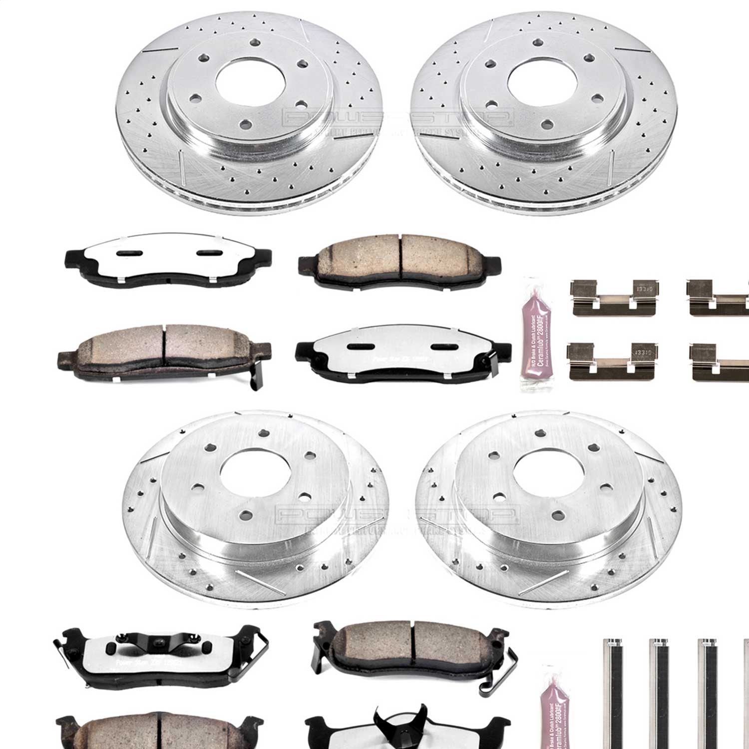 Power Stop - K212-36 - Front and Rear - Disc Brake Pad and Rotor Kit
