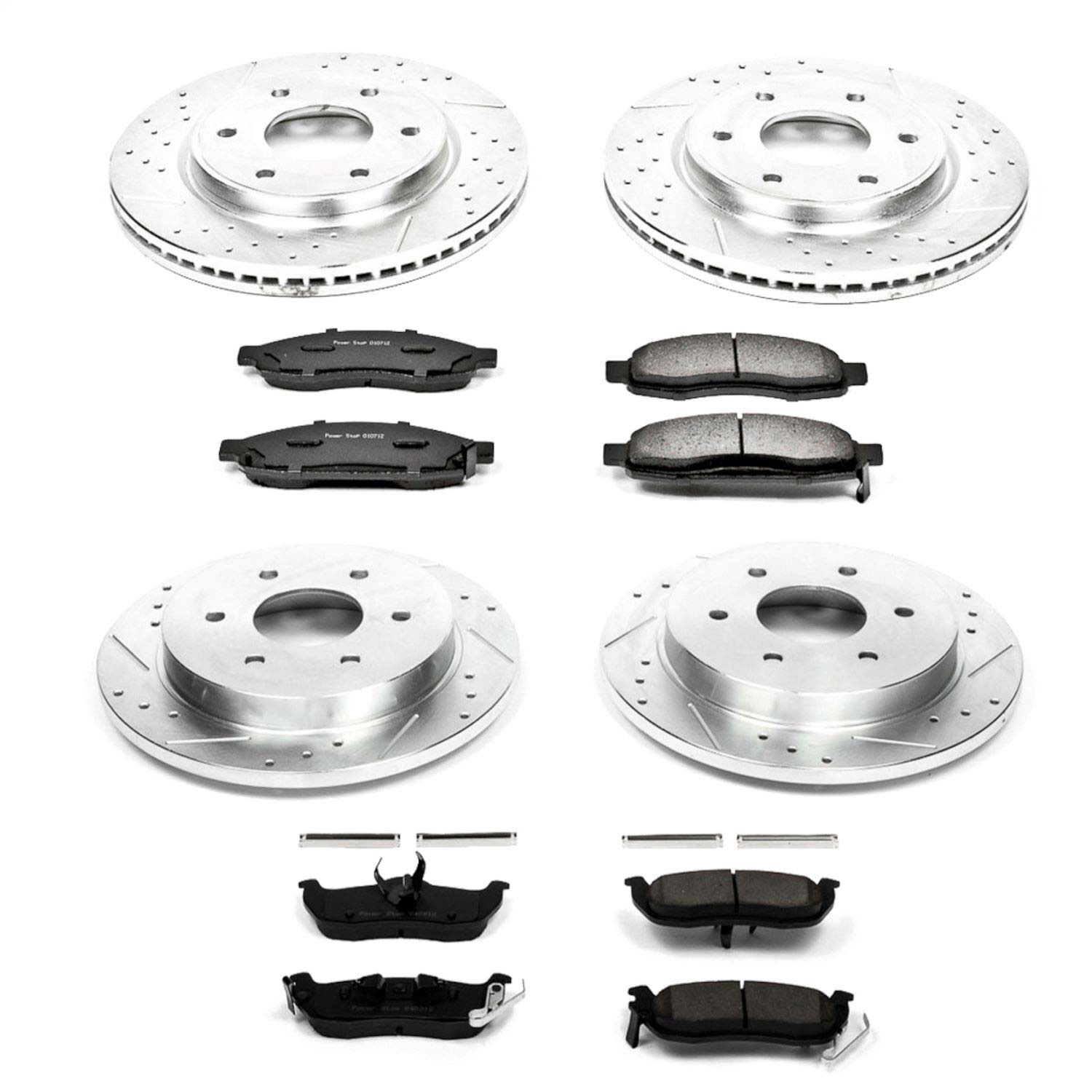 Power Stop - K212 - Front and Rear - Disc Brake Pad and Rotor Kit