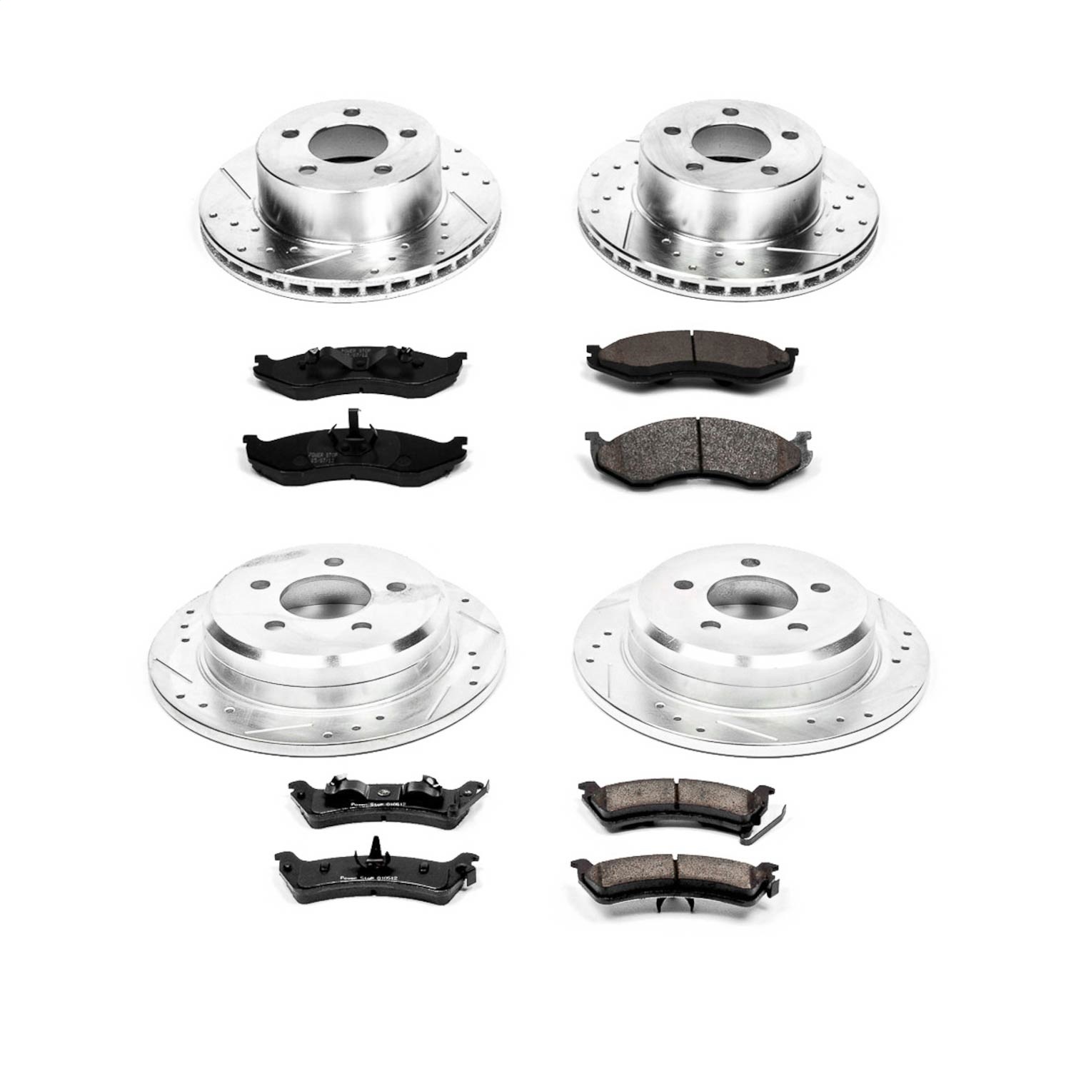 Power Stop - K2121 - Front and Rear - Disc Brake Pad and Rotor Kit