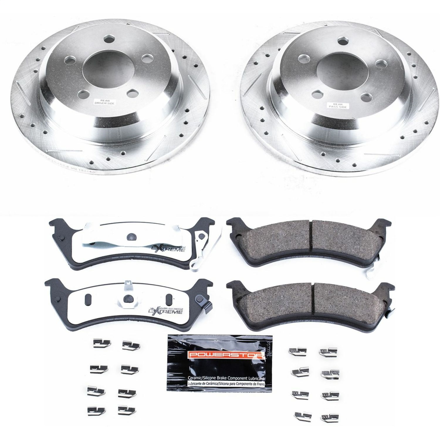 Power Stop - K2131-36 - Rear - Disc Brake Pad and Rotor Kit