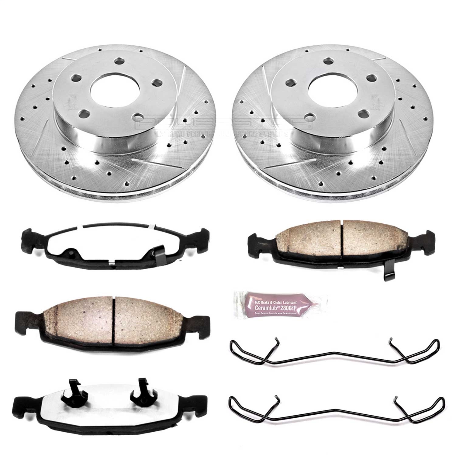 Power Stop - K2147-36 - Front - Disc Brake Pad and Rotor Kit