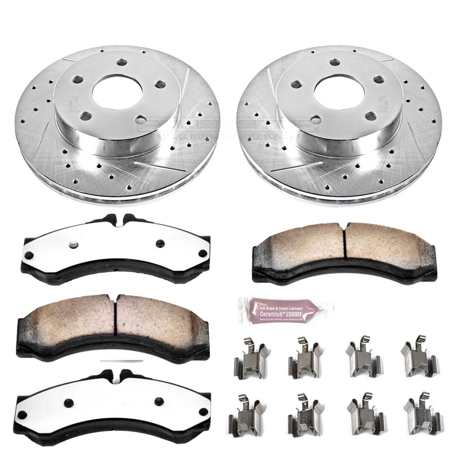 Power Stop - K2149-36 - Front - Disc Brake Pad and Rotor Kit