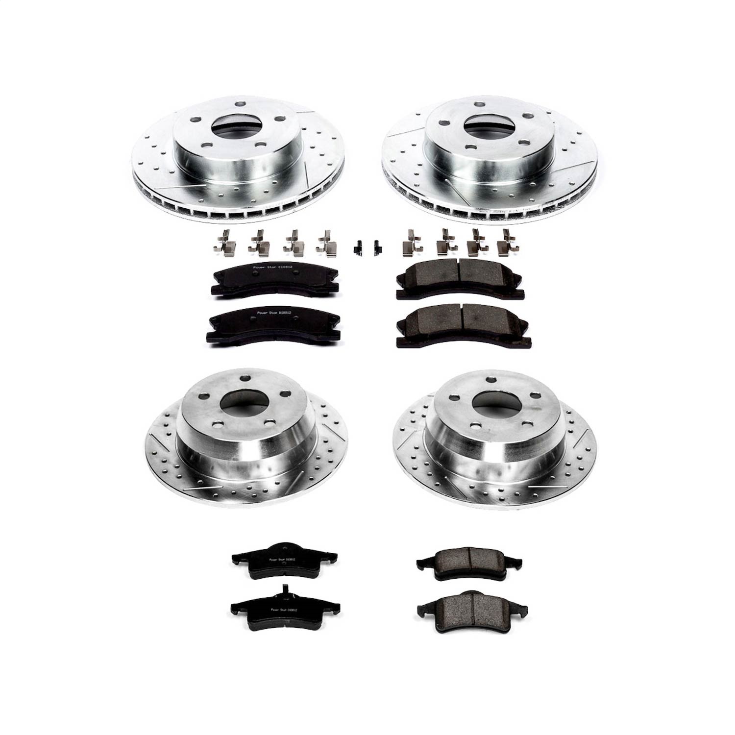 Power Stop - K2150 - Front and Rear - Disc Brake Pad and Rotor Kit