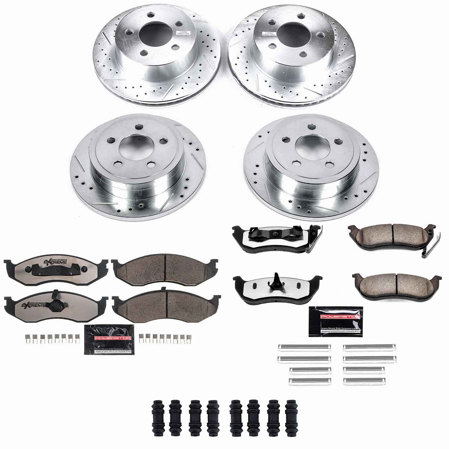Power Stop - K2154-36 - Front and Rear - Disc Brake Pad and Rotor Kit