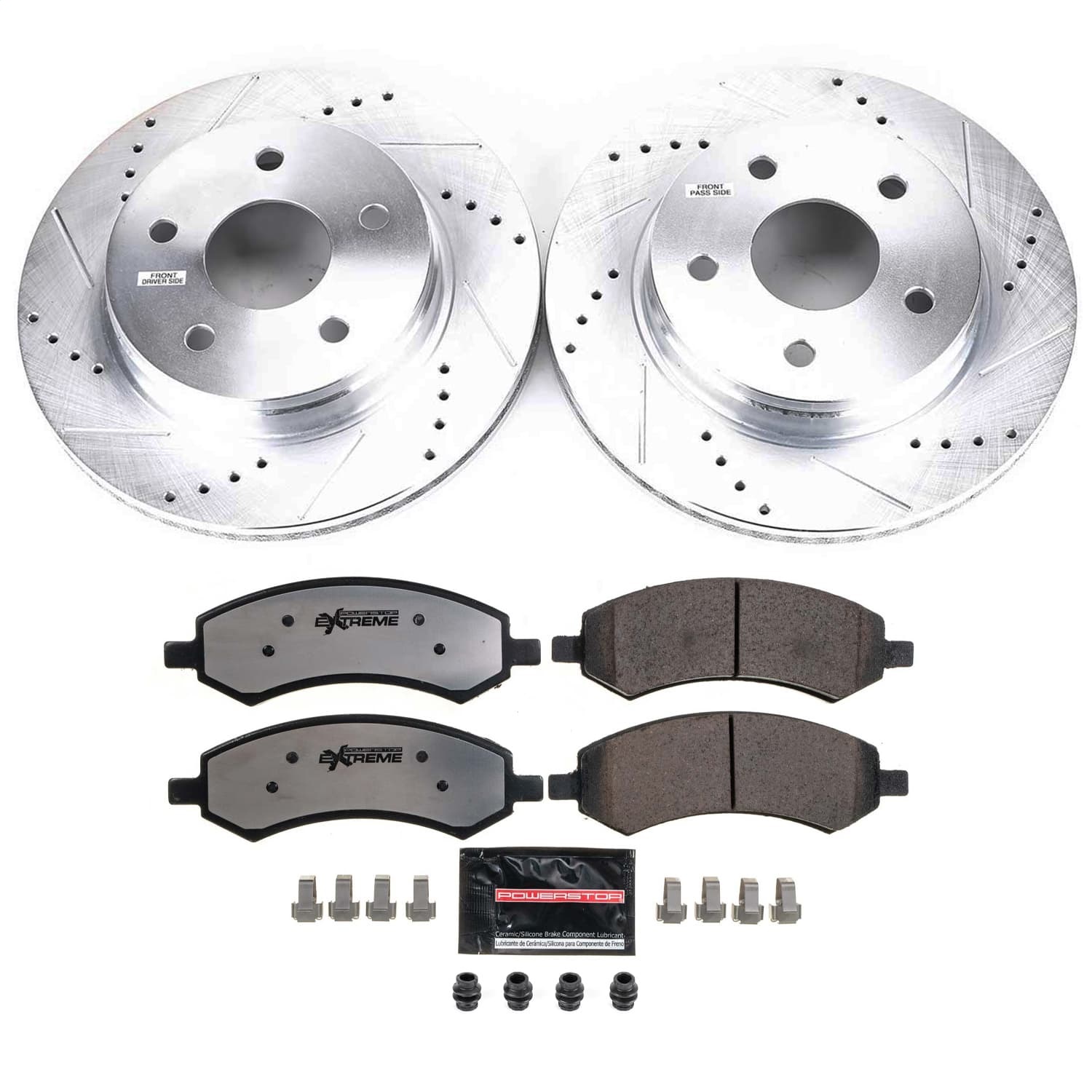 Power Stop - K2163-36 - Front - Disc Brake Pad and Rotor Kit