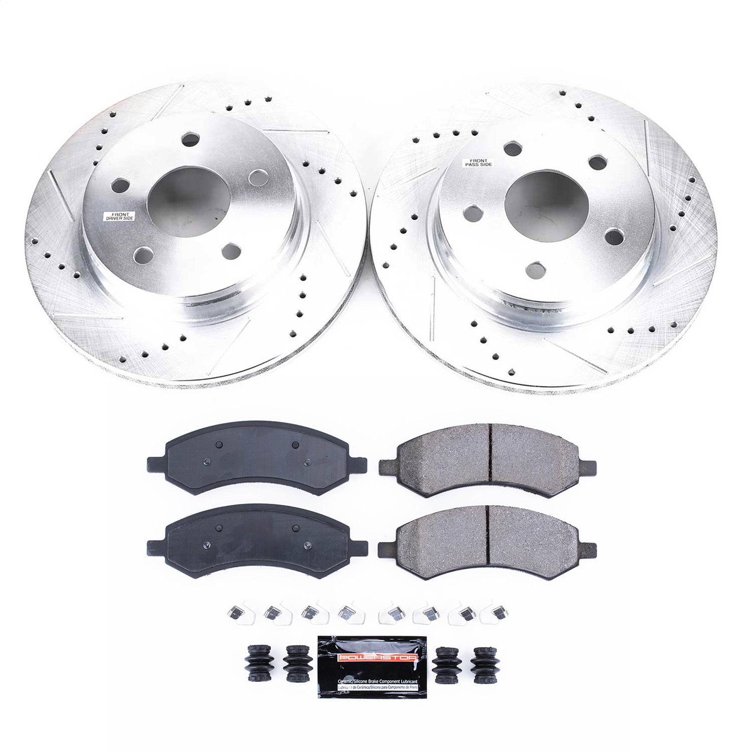 Power Stop - K2163 - Front - Disc Brake Pad and Rotor Kit
